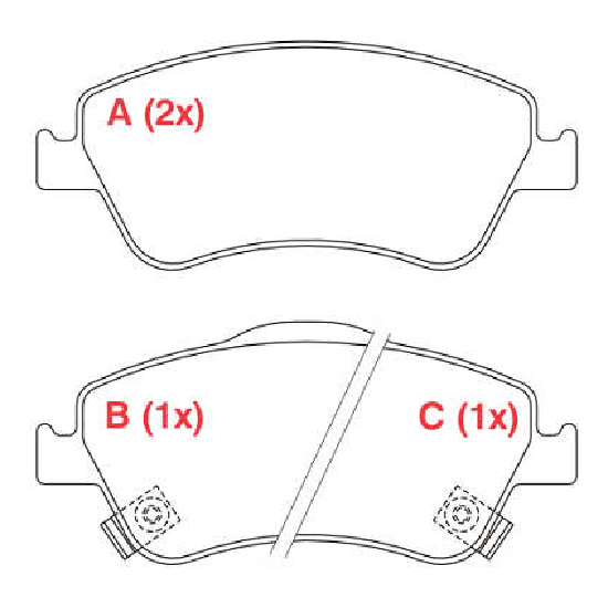 Pastilha de Freio Dianteira - WILLTEC - PW706 - (1)