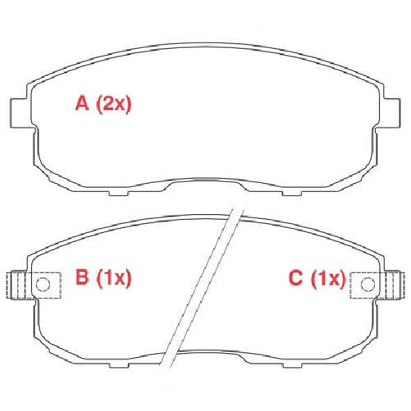 Pastilha de Freio Dianteira - WILLTEC - PW709 - (1)