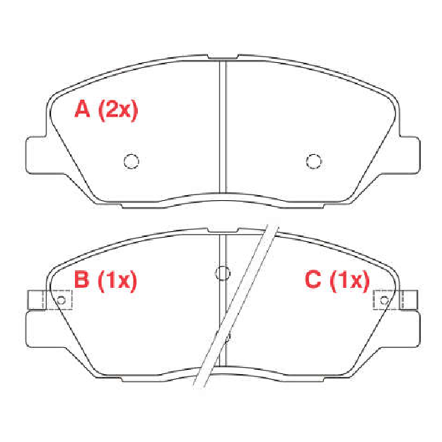 Pastilha de Freio Dianteira - WILLTEC - PW712 - (1)