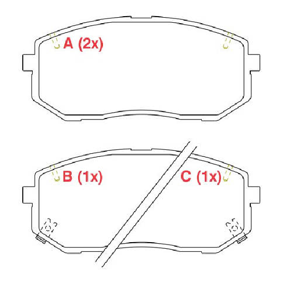 Pastilha de Freio Dianteira - WILLTEC - PW740 - (1)