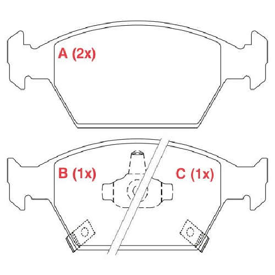 Pastilha de Freio Dianteira - WILLTEC - PW745 - (1)