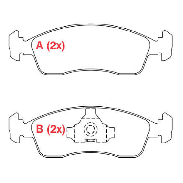 Pastilha de Freio Dianteira - WILLTEC - PW761 - (1)