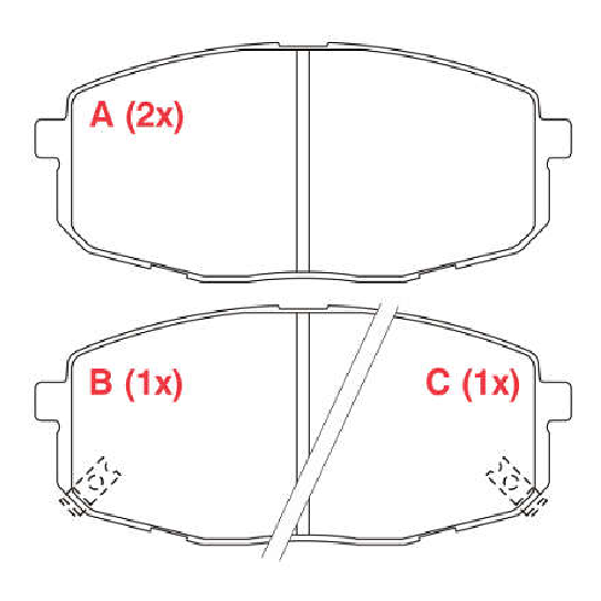 Pastilha de Freio Dianteira - WILLTEC - PW764 - (1)