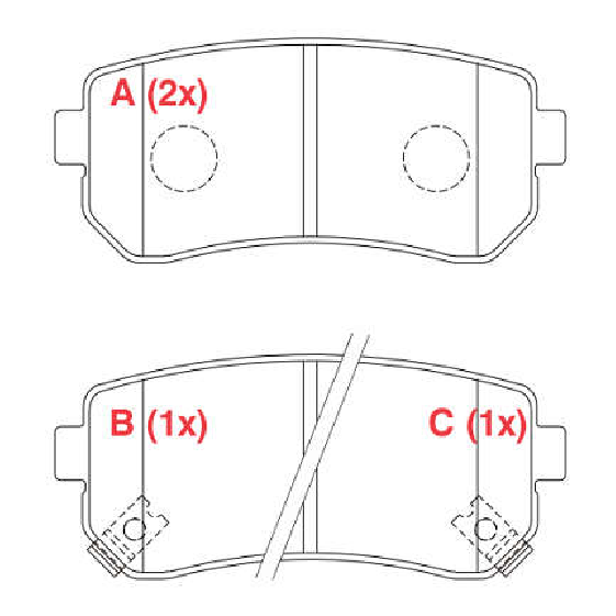 Pastilha de Freio Traseira - WILLTEC - PW765 - (1)