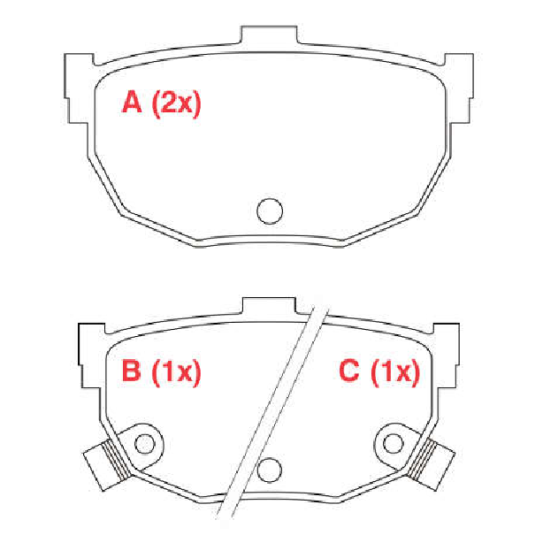 Pastilha de Freio Traseira - WILLTEC - PW801 - (1)