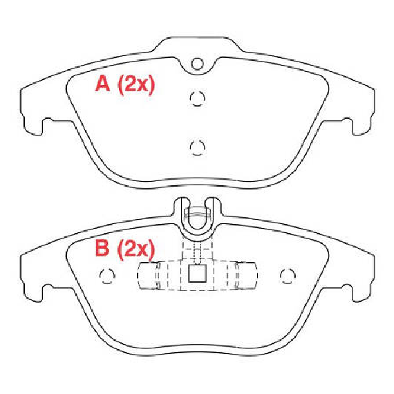 Pastilha de Freio Traseira - WILLTEC - PW815 - (1)