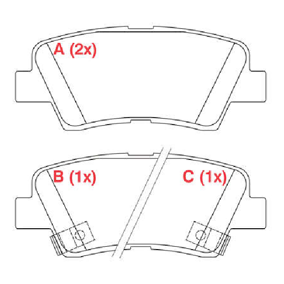 Pastilha de Freio Traseira - WILLTEC - PW875 - (1)