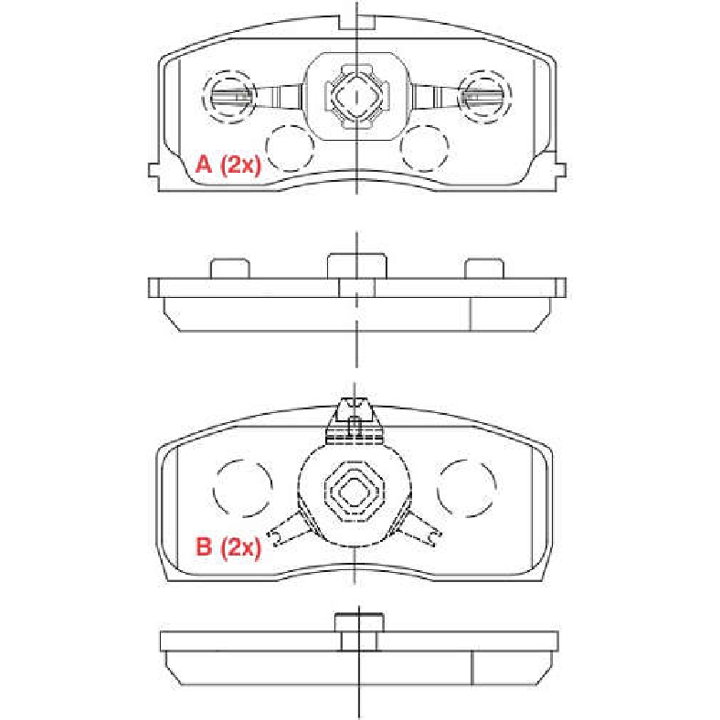Pastilha de Freio Dianteira - WILLTEC - PW882 - (1)