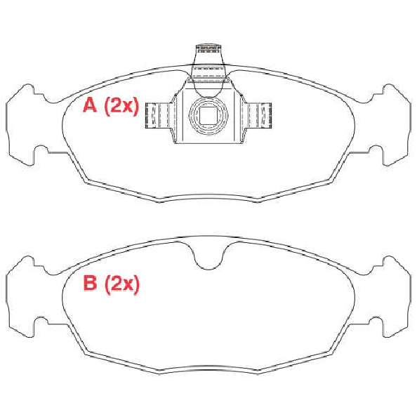 Pastilha de Freio Dianteira - WILLTEC - PW884 - (1)