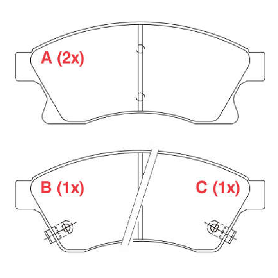 Pastilha de Freio Dianteira - WILLTEC - PW886 - (1)