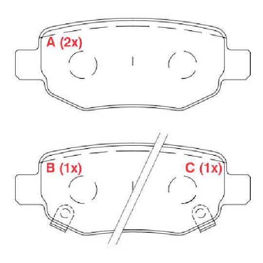 Pastilha de Freio Traseira - WILLTEC - PW890 - (1)