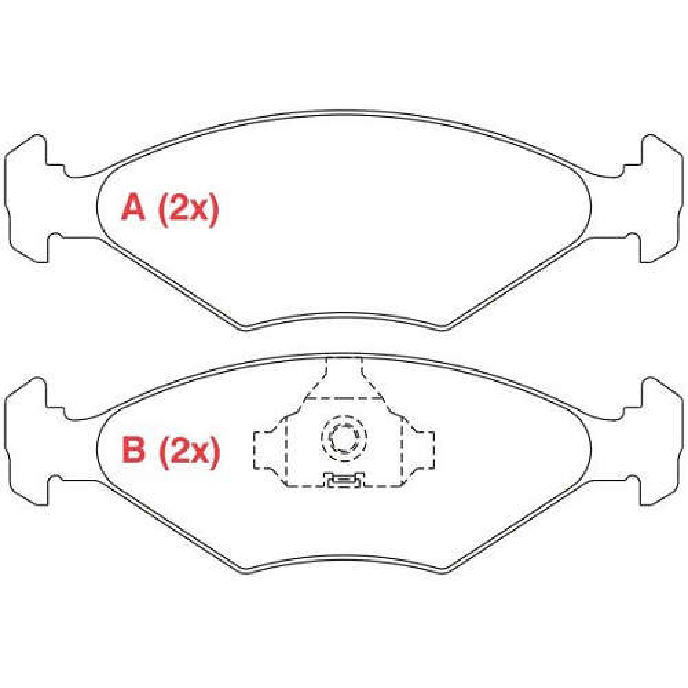 Pastilha de Freio Dianteira - WILLTEC - PW94 - (1)