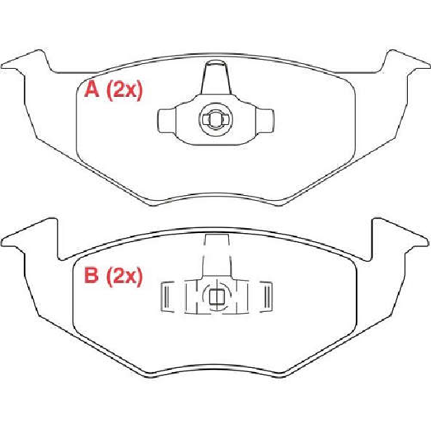 Pastilha de Freio Dianteira - WILLTEC - PW960 - (1)