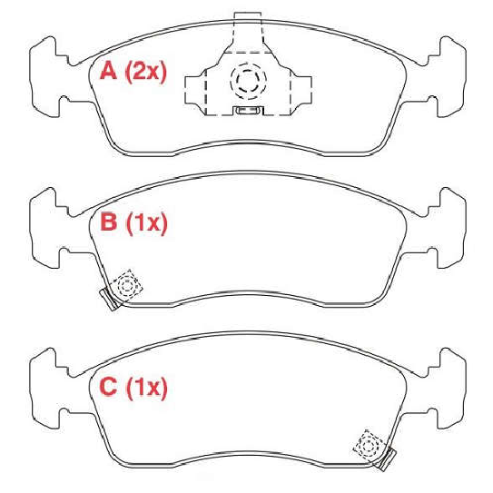 Pastilha de Freio Dianteira - WILLTEC - PW962 - (1)