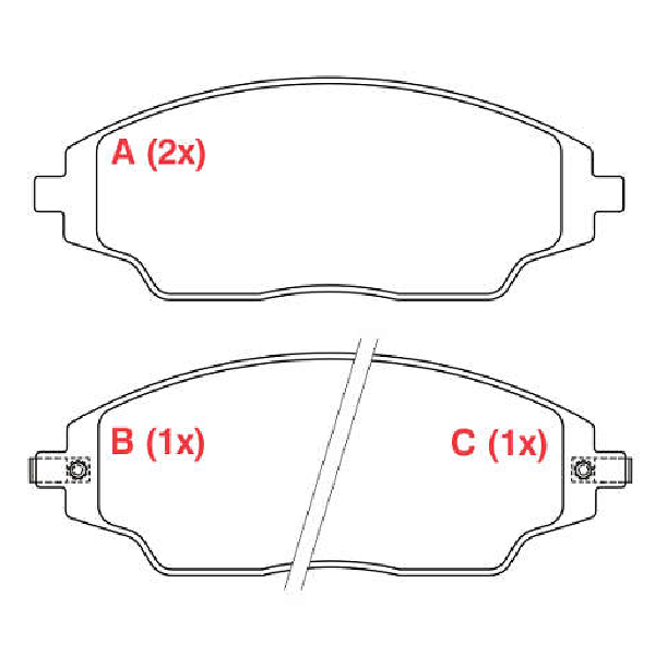 Pastilha de Freio Dianteira - WILLTEC - PW965 - (1)