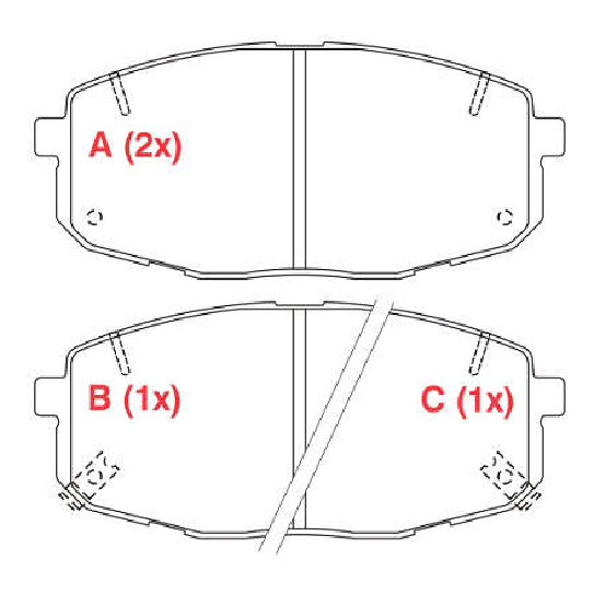 Pastilha de Freio Dianteira - WILLTEC - PW971 - (1)