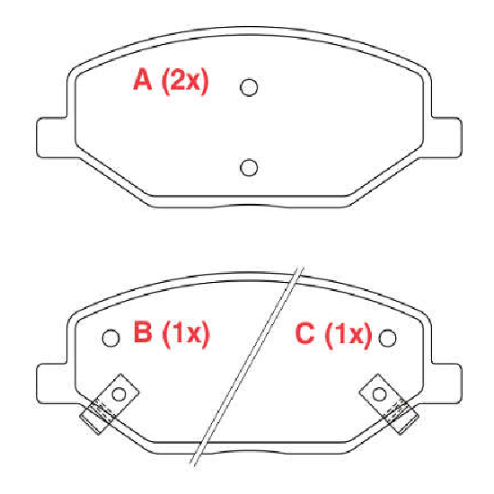 Pastilha de Freio Dianteira - WILLTEC - PW972 - (1)