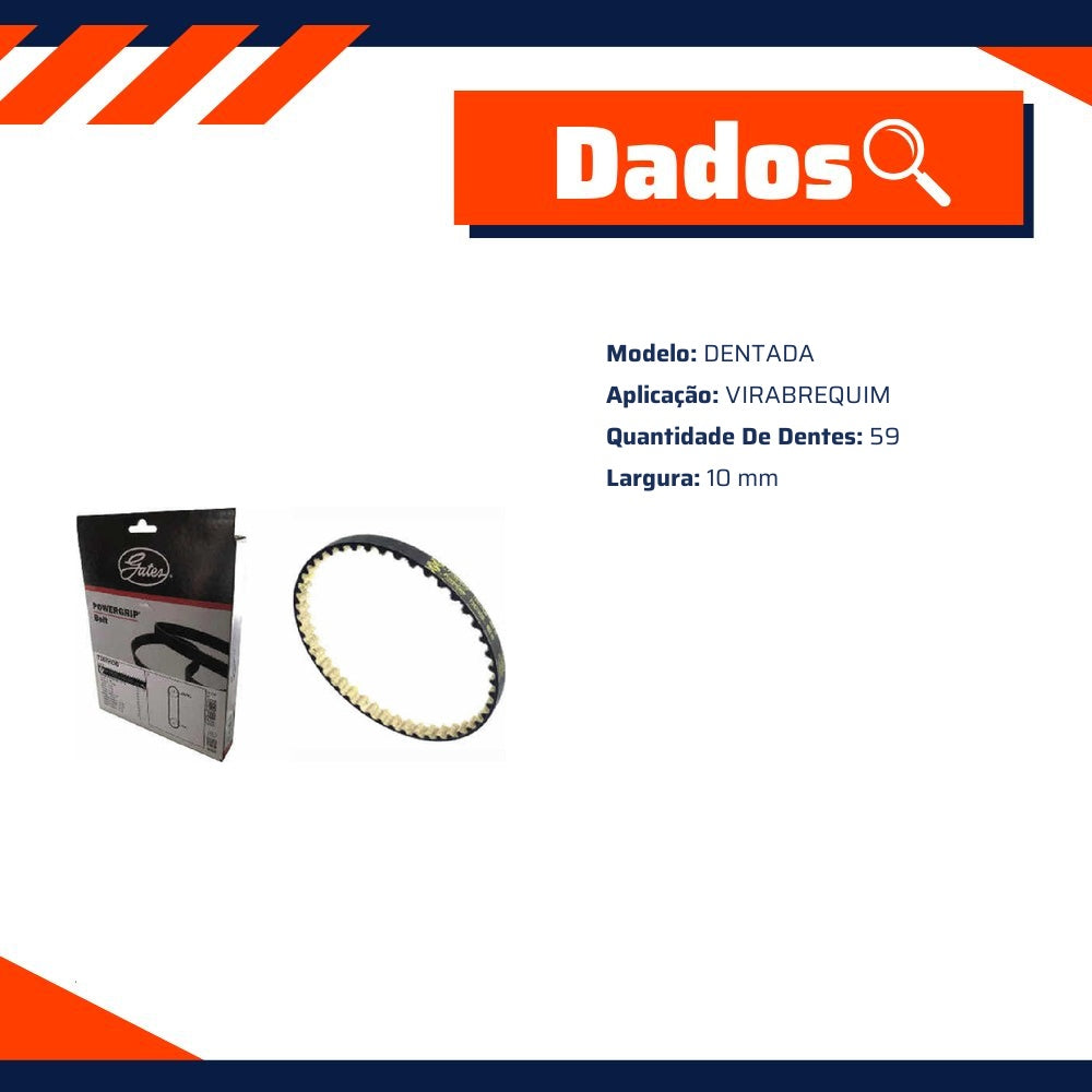 Correia Dentada Sincronizadora para Volkswagen Amarok - Gates - T358HOB - (2)