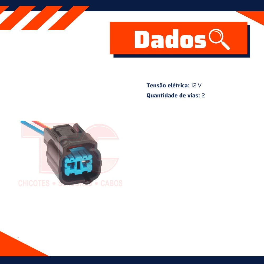 Chicote 12V 2 Vias para Honda Accord e Civic - TC Chicotes - TC 102.1754 - (2)