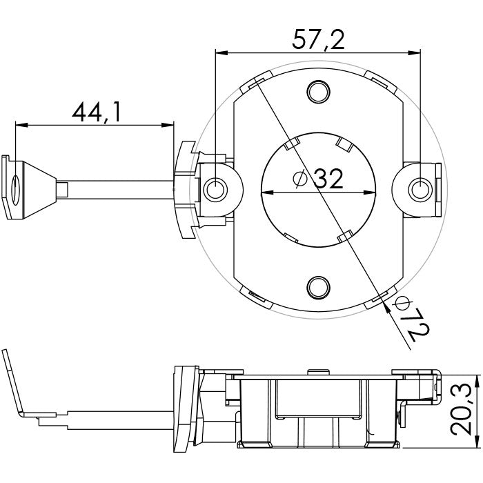 Porta Escovas para Motor de Partida com 4 Escovas - Unifap - 1.108/4 - (3)