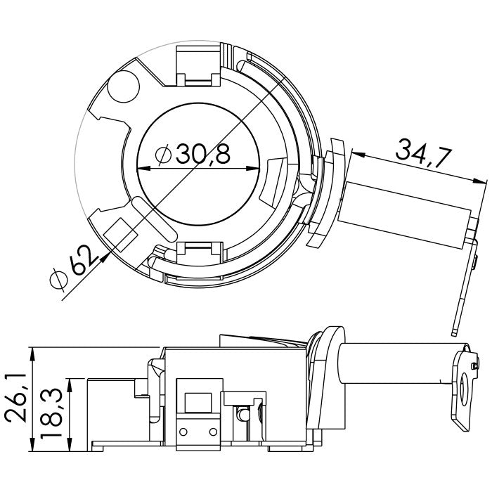 Porta Escovas para Motor de Partida com 4 Escovas - Unifap - 1.252/4 - (3)