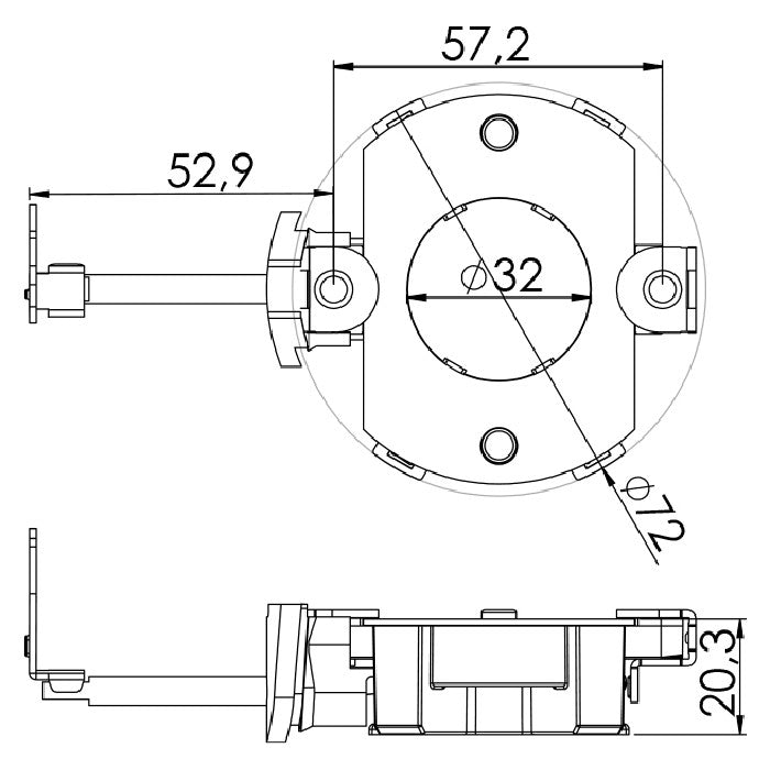 Porta Escovas para Motor de Partida com 4 Escovas - Unifap - 1.109/4 - (3)