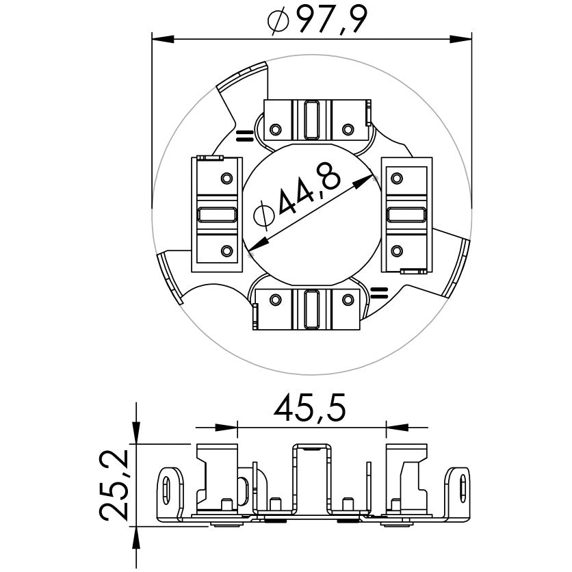 Porta Escovas para Motor de Partida com 4 Escovas - Unifap - 1.111/4 - (3)