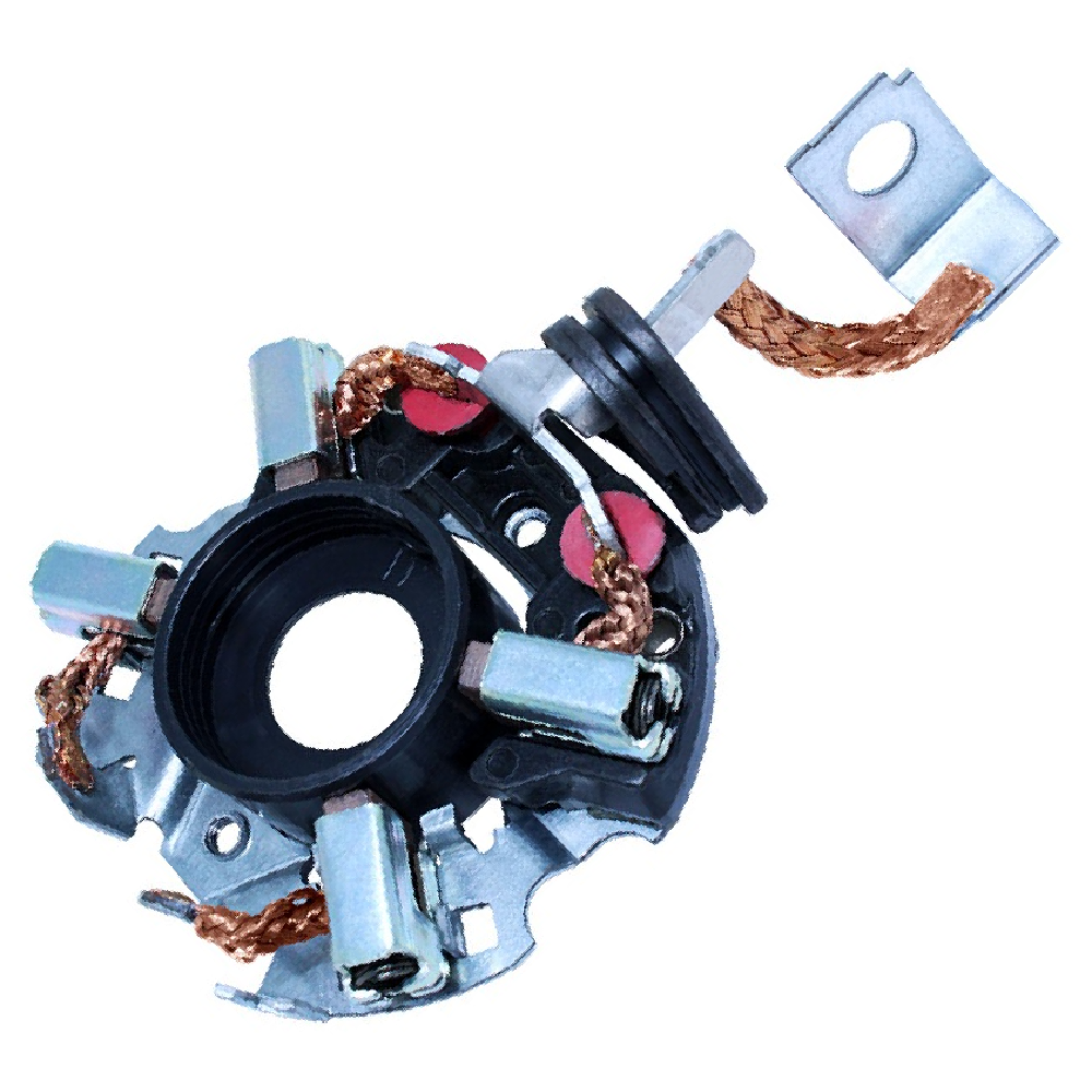 Porta Escovas para Motor de Partida com 4 Escovas - Unifap - 1.118/4 - (6)