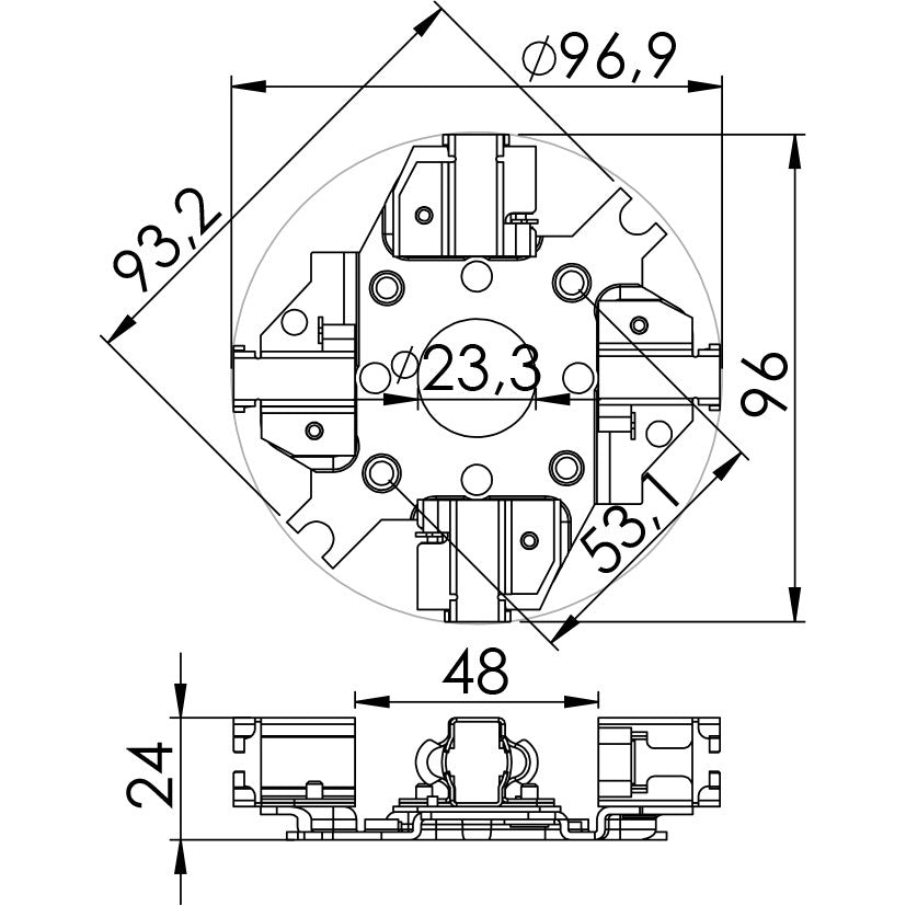 Porta Escovas para Motor de Partida com 4 Escovas - Unifap - 1.151/4 - (3)