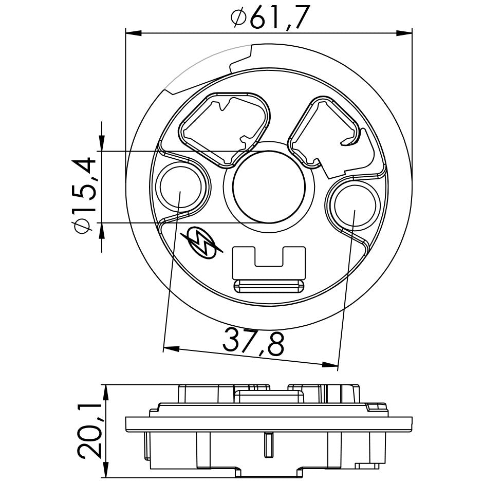 Porta Escovas para Motor de Partida com 2 Escovas - Unifap - 1.172/2 - (3)