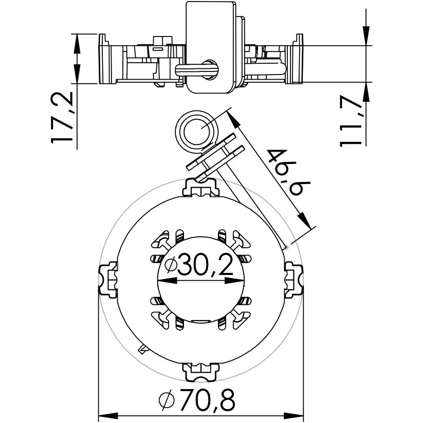Porta Escovas para Motor de Partida com 3 Escovas - Unifap - 1.204/3 - (3)