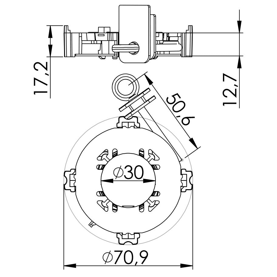 Porta Escovas para Motor de Partida com 4 Escovas - Unifap - 1.203/4 - (3)