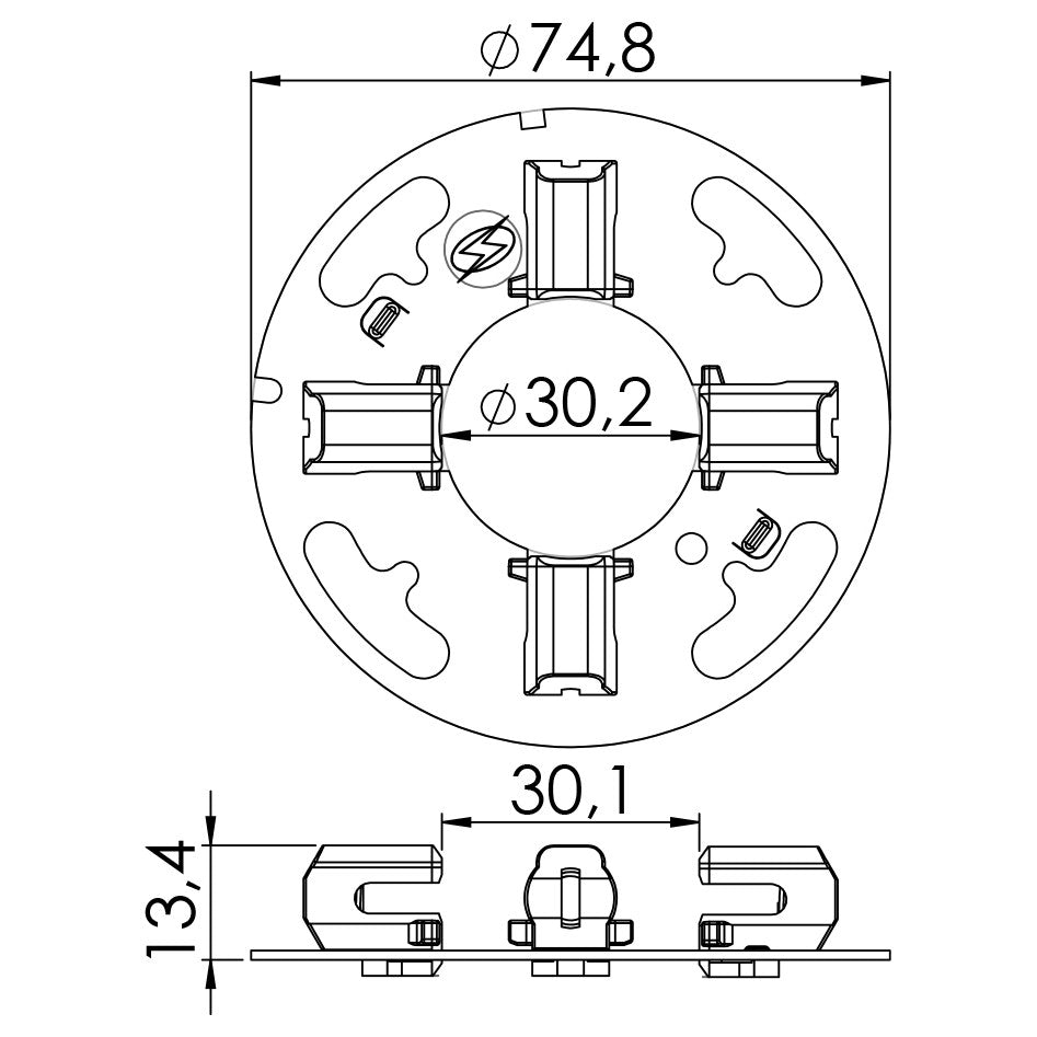 Porta Escovas para Motor de Partida com 4 Escovas - Unifap - 1.227/4 - (3)