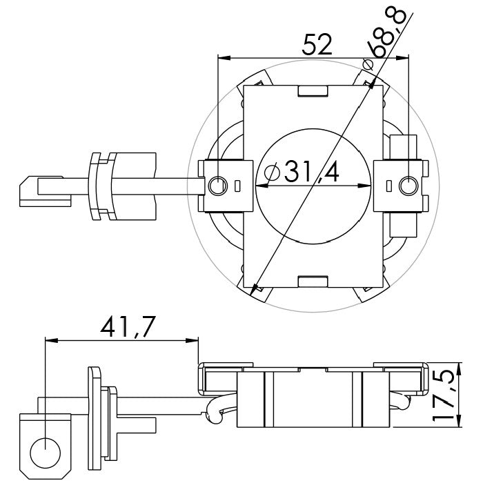 Porta Escovas para Motor de Partida com 4 Escovas - Unifap - 1.253/4 - (3)