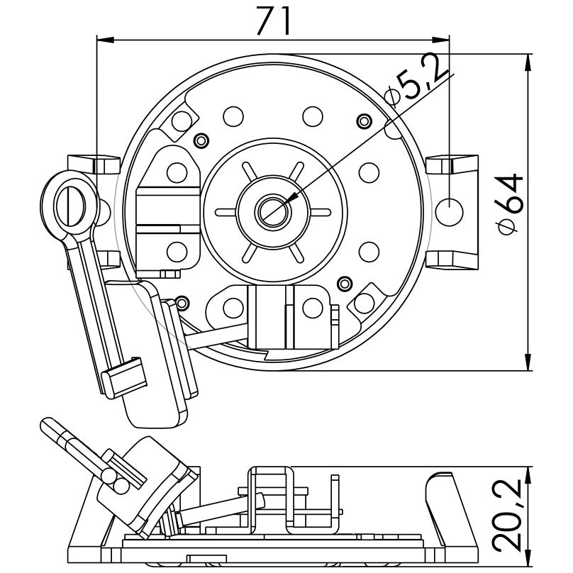 Porta Escovas para Motor de Partida com 2 Escovas - Unifap - 1.287/2 - (3)