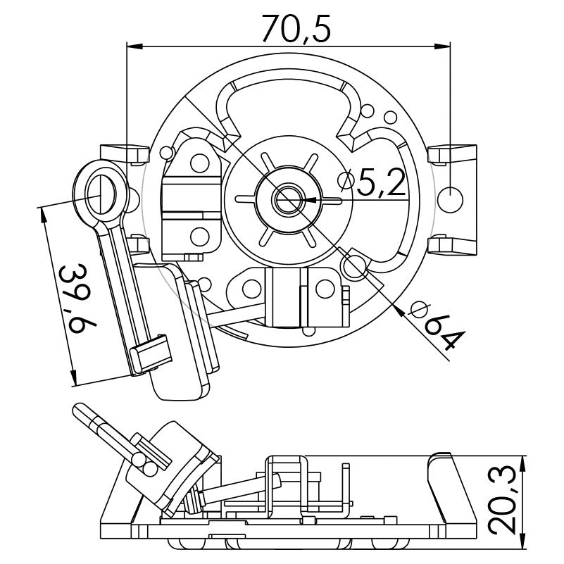 Porta Escovas para Motor de Partida com 2 Escovas - Unifap - 1.295/2 - (3)