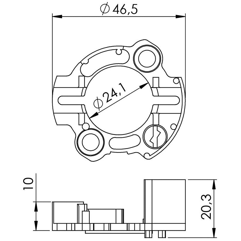 Porta Escovas para Motor de Partida com 2 Escovas - Unifap - 9.906/2 - (3)