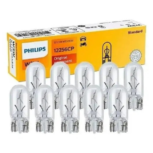 Lâmpada 3W 12V W3W Amarela - Philips - 12256CP - (1)
