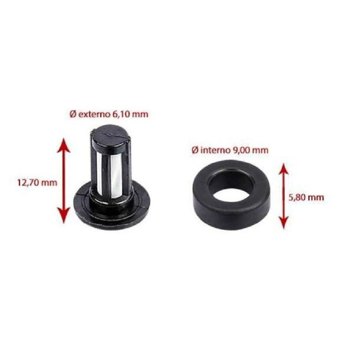 Kit de Filtro para Bico Injetor - DS - 1233 - (2)