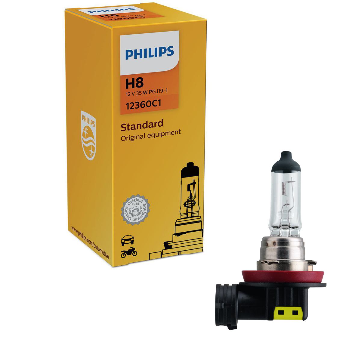 Lâmpada H8 Halogena 35W 12V - Philips - 12360C1 - (1)