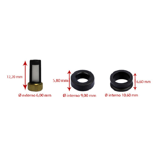 Kit de Filtro para Bico Injetor - DS - 1252 - (2)