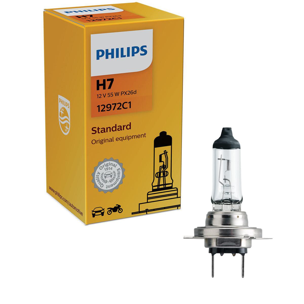 Lâmpada H7 Halógena 55W 12V - Philips - 12972C1 - (1)