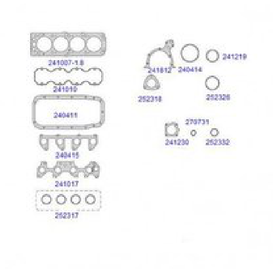 Jogo de Juntas Superior do Motor - Taranto - 244000 - (1)