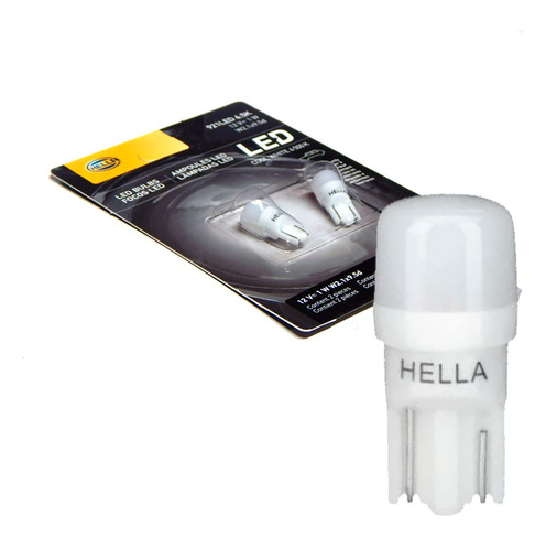 Lâmpada 12V 1W W2.1X9.5D - Hella - 921LED6.5K - (1)
