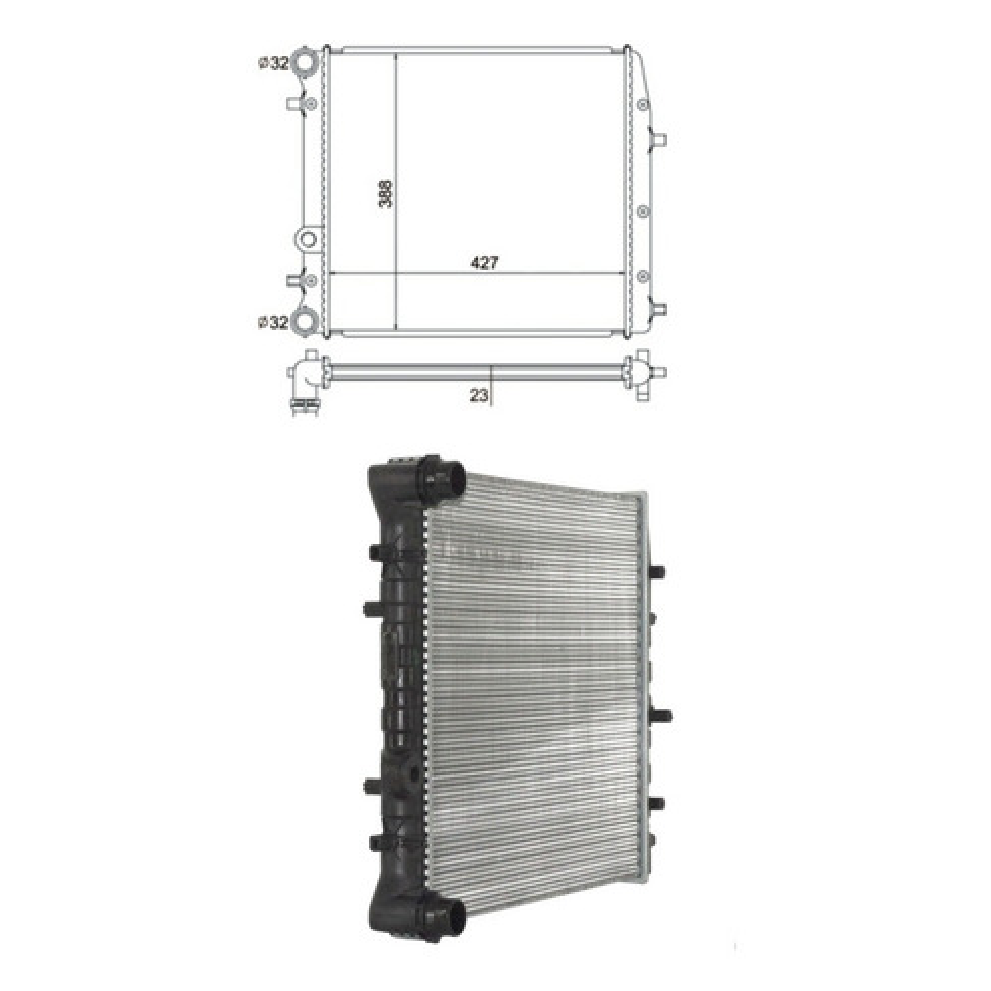 Radiador de Água do Motor - Notus - NT-5182.523 - (1)