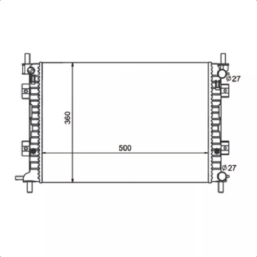 Radiador de Água do Motor - Notus - NT-7077.523 - (3)
