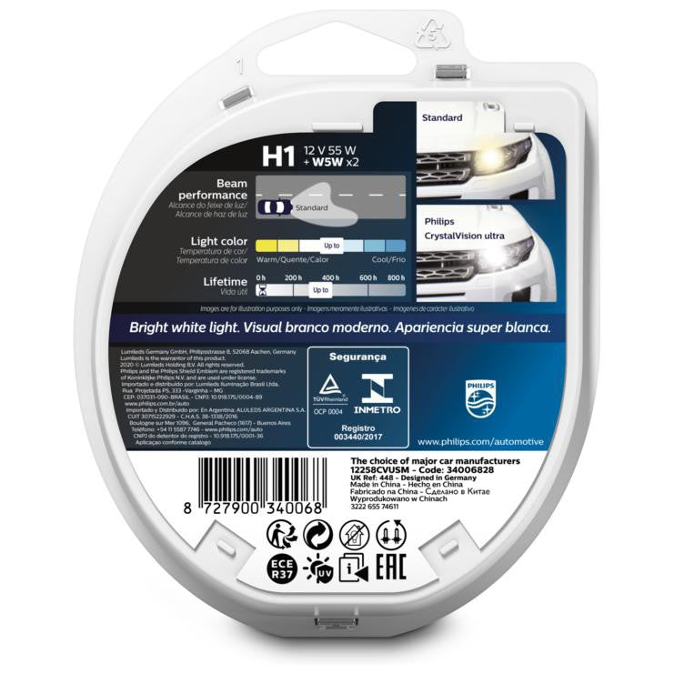Lâmpada H1 55W 12V - Philips - 12258CVUSM - (6)