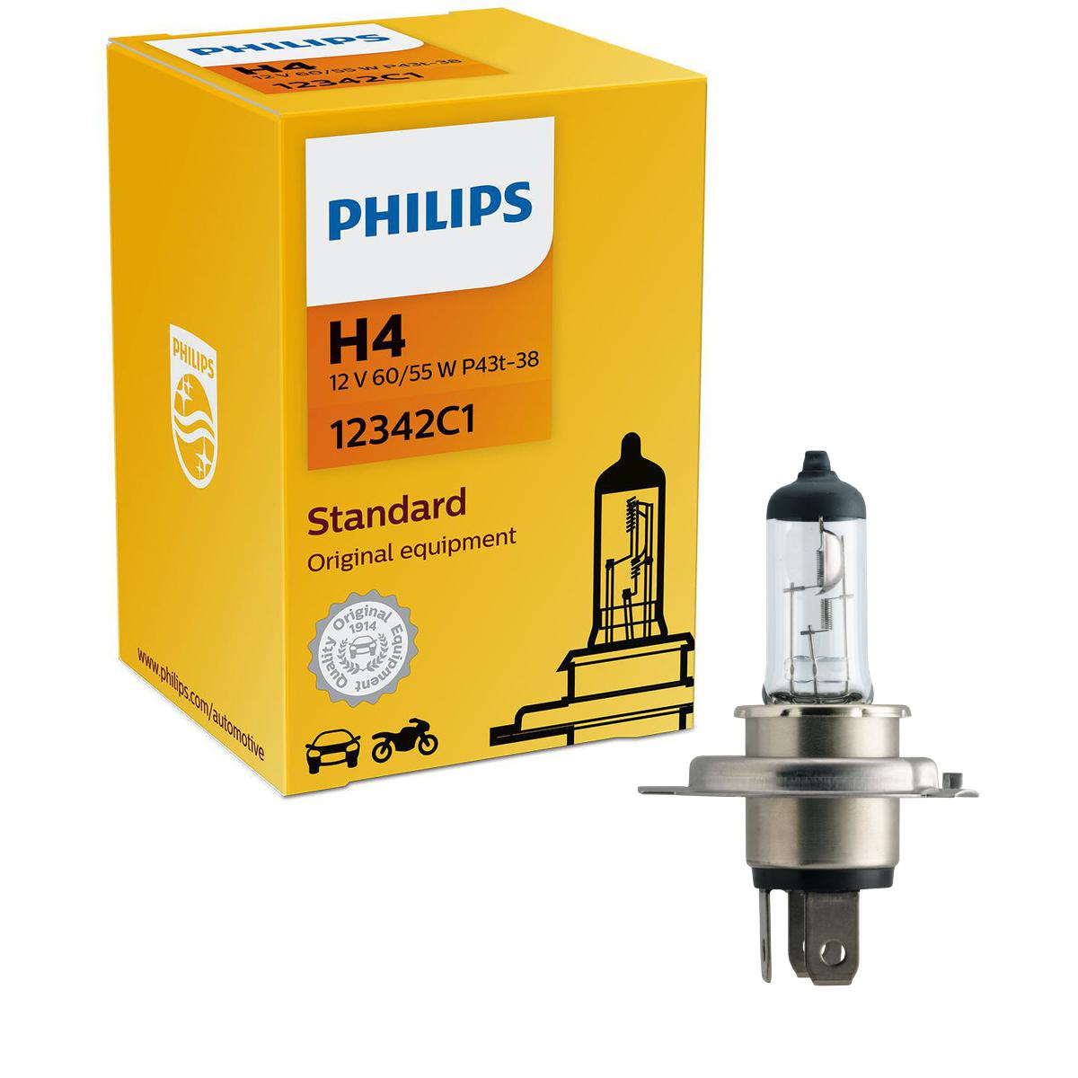 Lâmpada H4 12V 55W - Philips - 12342C1 - (1)