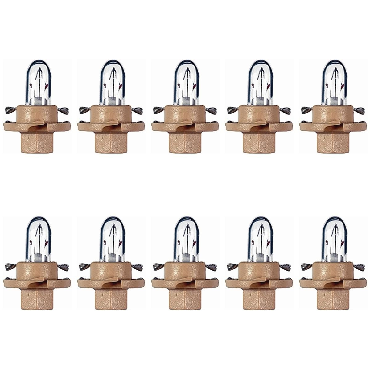10 Lâmpadas 5W 12V BX8.4D - Hella - 2452MFX6 - (5)