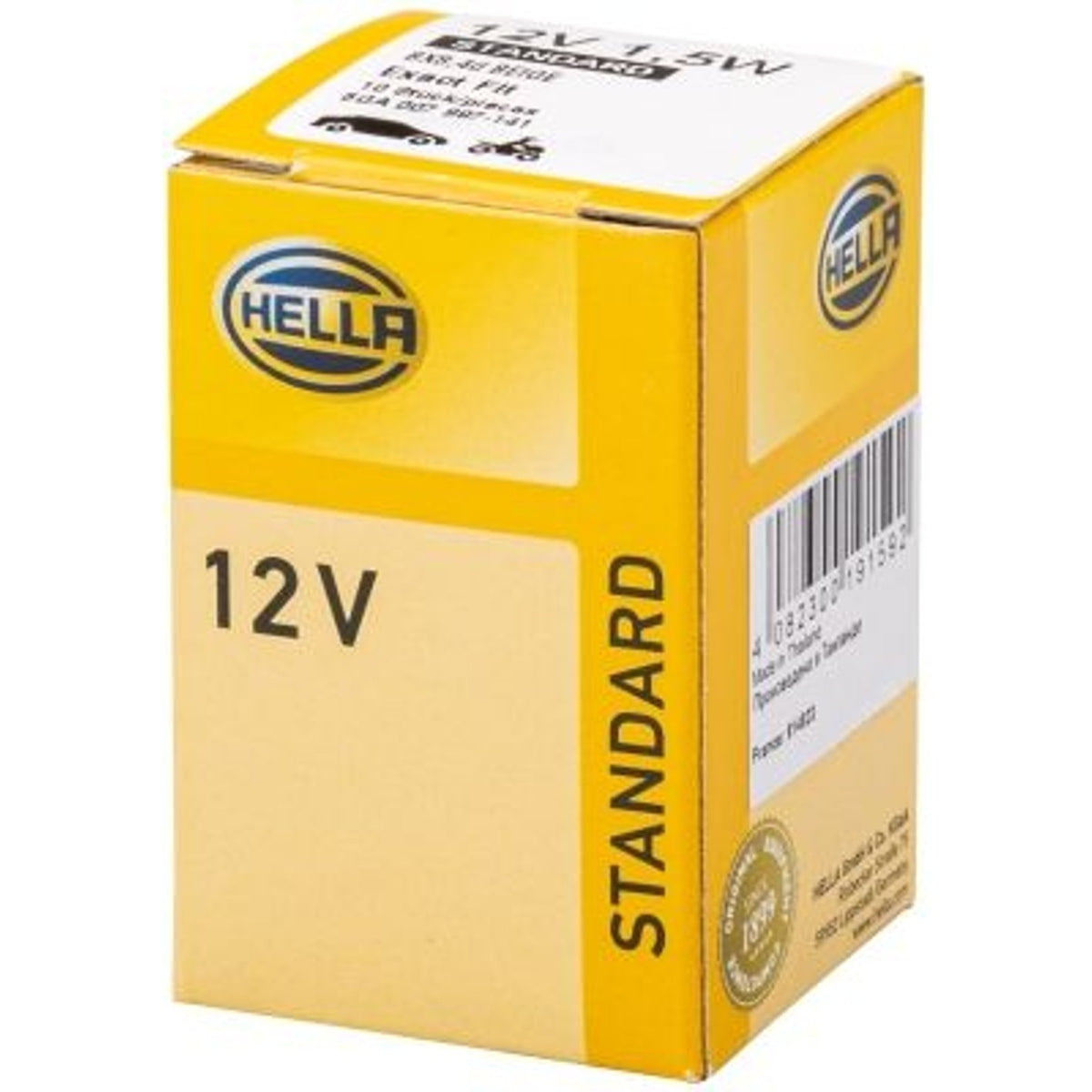 10 Lâmpadas 5W 12V BX8.4D - Hella - 2452MFX6 - (4)
